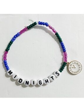 Taylor Swift Eras Tour Friendship Bracelet Midnights w/ Charm